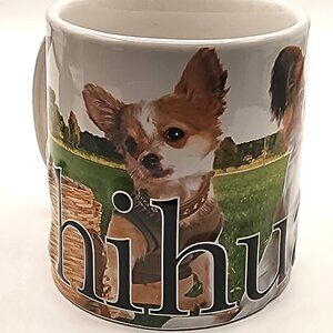 Chihuahua Dog Coffee Cup Mug Raised Embossed 3D Lettering Large Americaware 2014